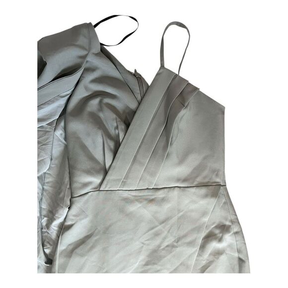 NWT Lavish Alice | Sage Green Pleated Cape Sleeve Midi Dress 4 - Picture 7 of 11